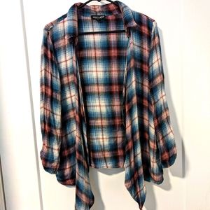 Flowy flannel shirt